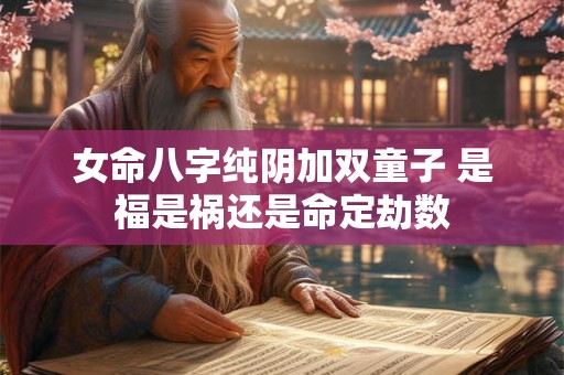 女命八字纯阴加双童子 是福是祸还是命定劫数