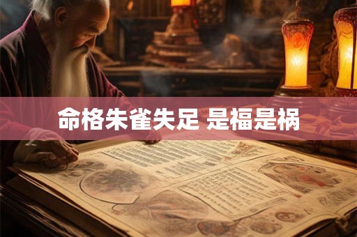 命格朱雀失足 是福是祸
