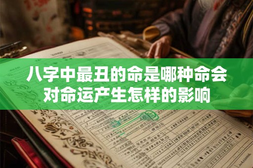 八字中最丑的命是哪种命会对命运产生怎样的影响