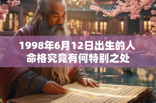 1998年6月12日出生的人 命格究竟有何特别之处
