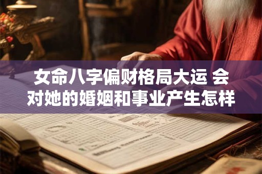 女命八字偏财格局大运 会对她的婚姻和事业产生怎样的影响呢