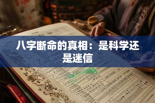 详细阅读:八字断命的真相:是科学还是迷信 八字断命的真相:是科学还是迷信