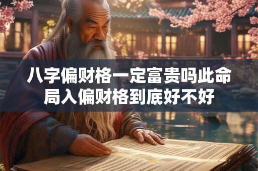 八字偏财格一定富贵吗此命局入偏财格到底好不好