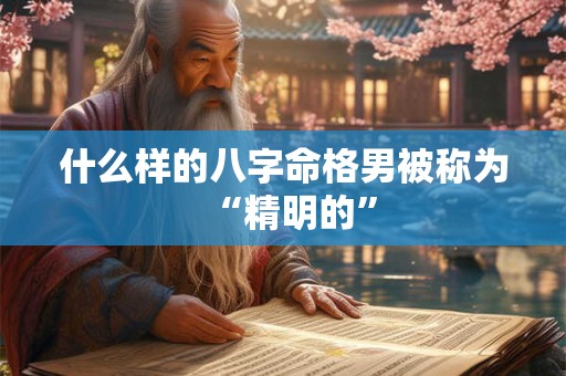 什么样的八字命格男被称为“精明的”