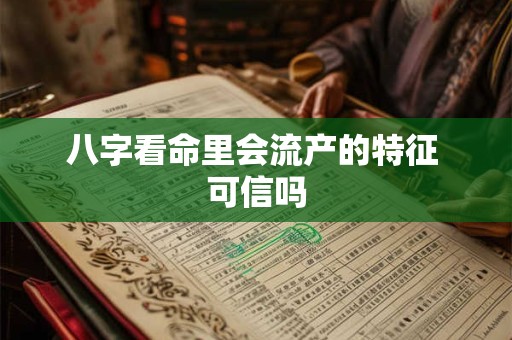 八字看命里会流产的特征 可信吗