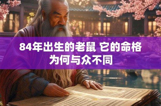 84年出生的老鼠 它的命格为何与众不同