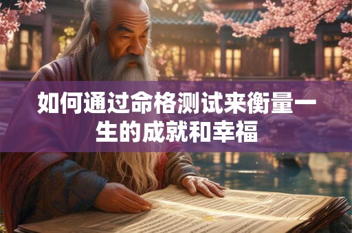 如何通过命格测试来衡量一生的成就和幸福