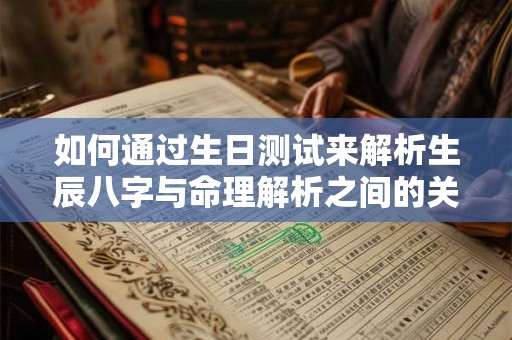如何通过生日测试来解析生辰八字与命理解析之间的关系