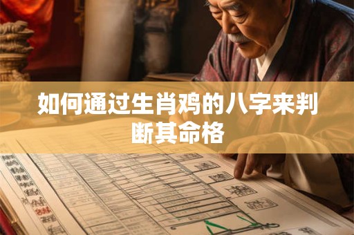 如何通过生肖鸡的八字来判断其命格