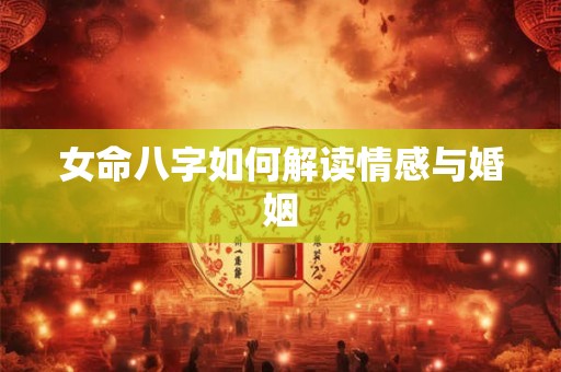 女命八字如何解读情感与婚姻