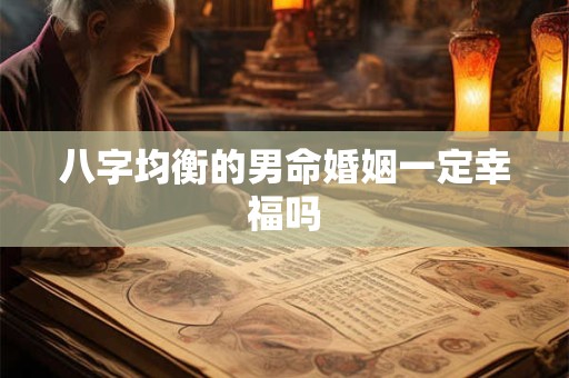 八字均衡的男命婚姻一定幸福吗