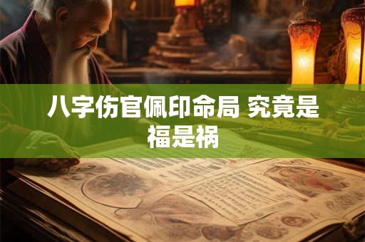 八字伤官佩印命局 究竟是福是祸