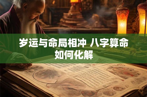岁运与命局相冲 八字算命如何化解