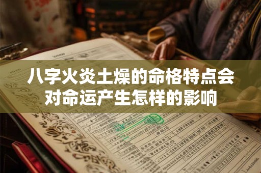 八字火炎土燥的命格特点会对命运产生怎样的影响