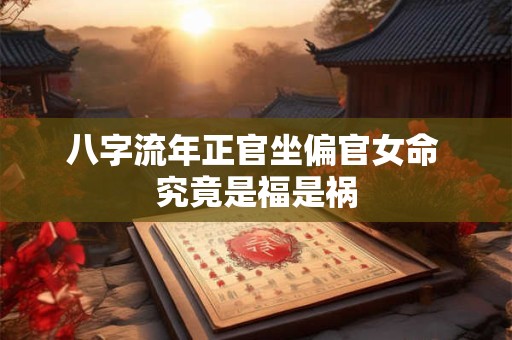 八字流年正官坐偏官女命 究竟是福是祸