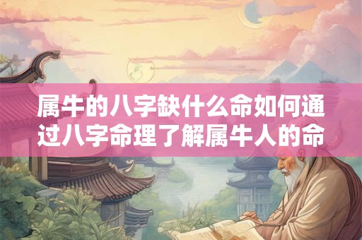属牛的八字缺什么命如何通过八字命理了解属牛人的命运