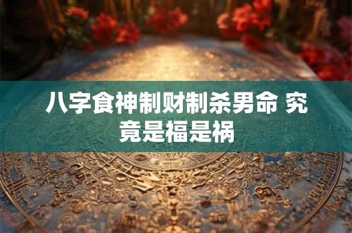 八字食神制财制杀男命 究竟是福是祸