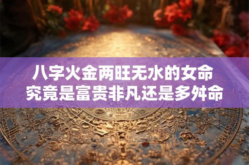 八字火金两旺无水的女命 究竟是富贵非凡还是多舛命运