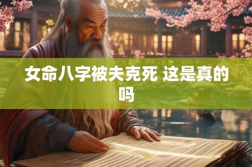 女命八字被夫克死 这是真的吗
