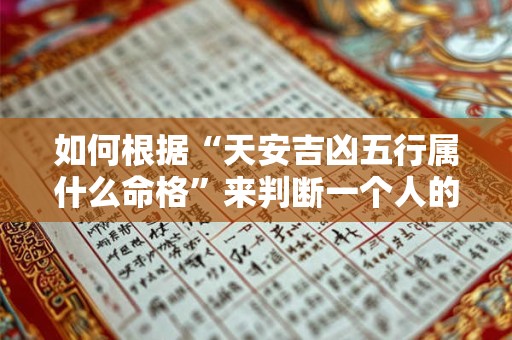 如何根据“天安吉凶五行属什么命格”来判断一个人的命运