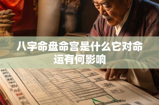 八字命盘命宫是什么它对命运有何影响