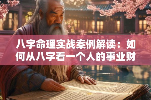 八字命理实战案例解读：如何从八字看一个人的事业财运