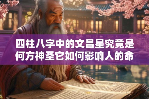 四柱八字中的文昌星究竟是何方神圣它如何影响人的命运