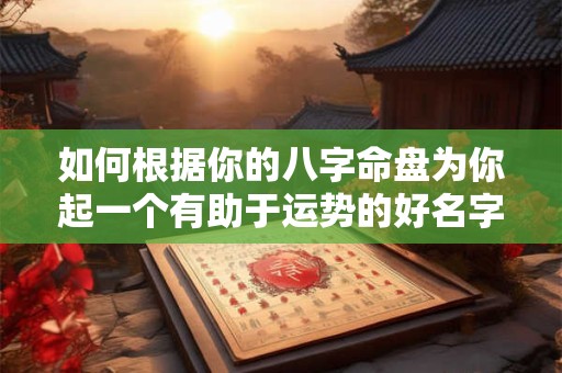如何根据你的八字命盘为你起一个有助于运势的好名字