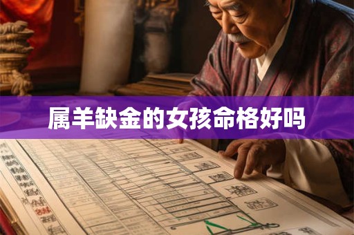 属羊缺金的女孩命格好吗