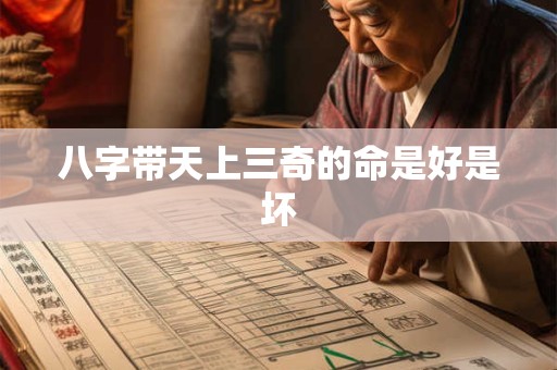 八字带天上三奇的命是好是坏