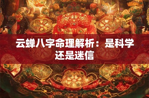 云蝉八字命理解析:是科学还是迷信 云蝉八字命理解析:是科学还是迷信