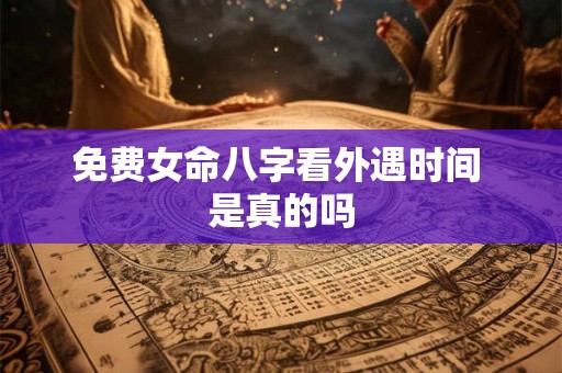 免费女命八字看外遇时间 是真的吗