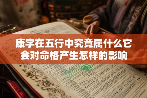 康字在五行中究竟属什么它会对命格产生怎样的影响