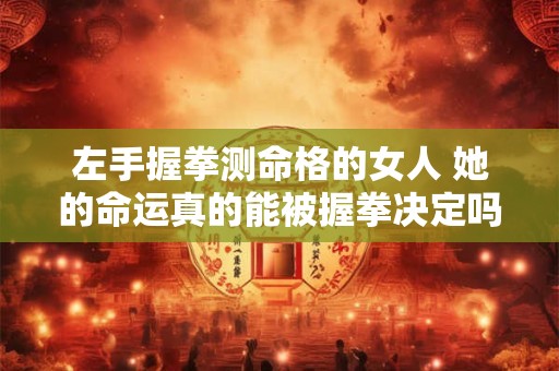 左手握拳测命格的女人 她的命运真的能被握拳决定吗