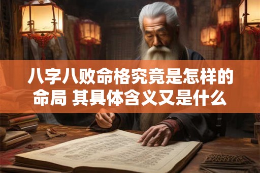 八字八败命格究竟是怎样的命局 其具体含义又是什么