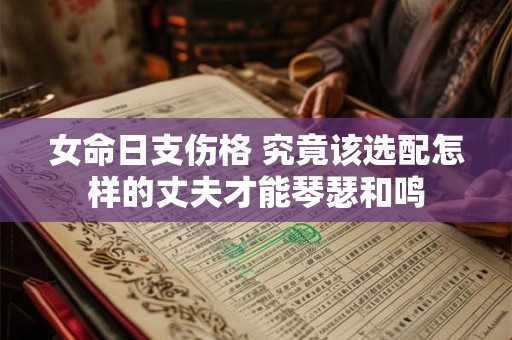 女命日支伤格 究竟该选配怎样的丈夫才能琴瑟和鸣