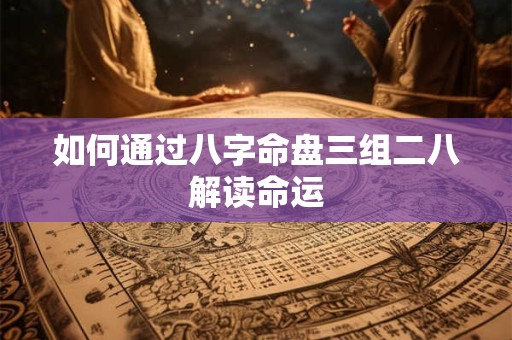 如何通过八字命盘三组二八解读命运