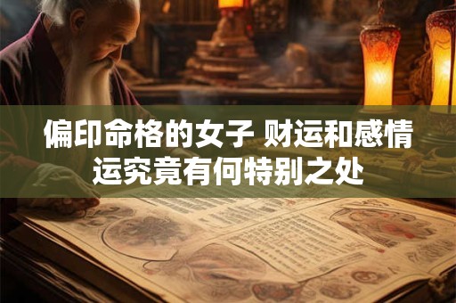 偏印命格的女子 财运和感情运究竟有何特别之处
