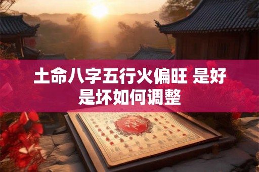 土命八字五行火偏旺 是好是坏如何调整