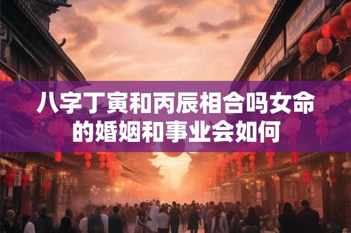 八字丁寅和丙辰相合吗女命的婚姻和事业会如何