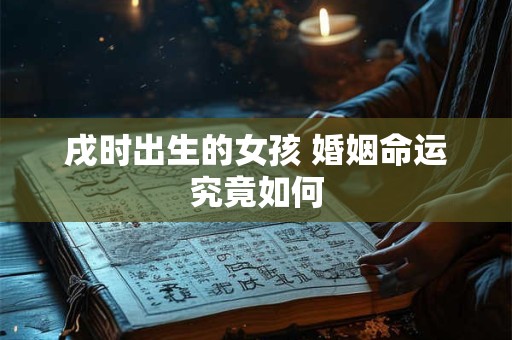 戌时出生的女孩 婚姻命运究竟如何