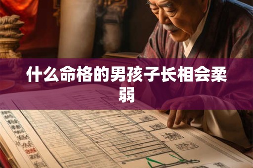 什么命格的男孩子长相会柔弱