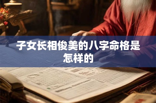 子女长相俊美的八字命格是怎样的