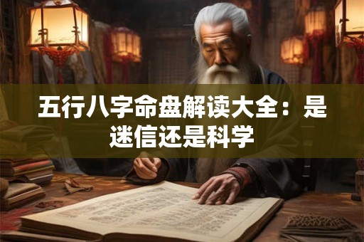 五行八字命盘解读大全：是迷信还是科学