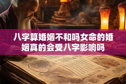 八字算婚姻不和吗女命的婚姻真的会受八字影响吗