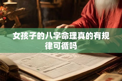 女孩子的八字命理真的有规律可循吗