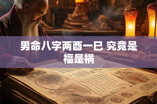 男命八字两酉一巳 究竟是福是祸