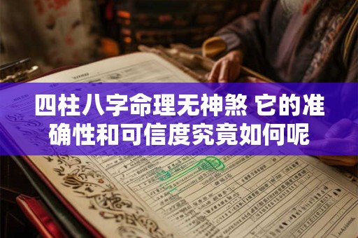 四柱八字命理无神煞 它的准确性和可信度究竟如何呢