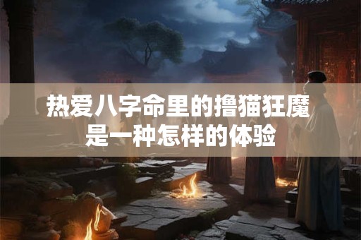热爱八字命里的撸猫狂魔 是一种怎样的体验