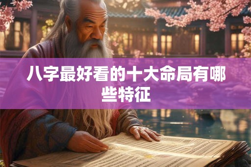 八字最好看的十大命局有哪些特征